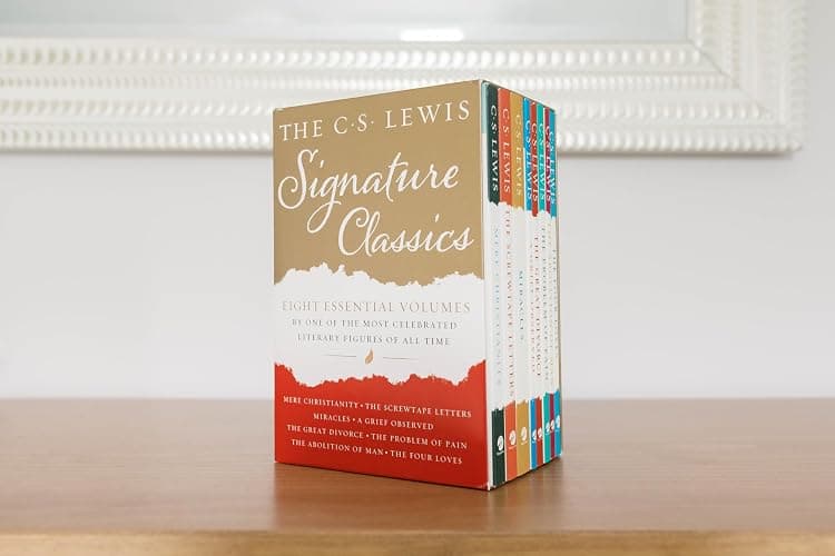 The C. S. Lewis Signature Classics (8-Volume Box Set): An Anthology of 8 C. S. Lewis Titles: Mere Christianity, The Screwtape Letters, Miracles, The ... The Abolition of Man, and The Four Loves thumbnail 3