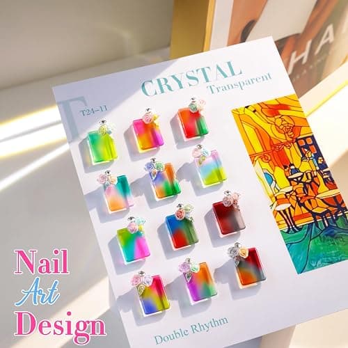 Double Rhythm 28Pcs 0.5Oz Gel Nail Polish Set Same Color Same Bottle Soak Off Gel Polish Kit Nail Art Manicure Salon DIY at Home for Women (Neon Jelly Sheer Collection-T24-11) thumbnail 8