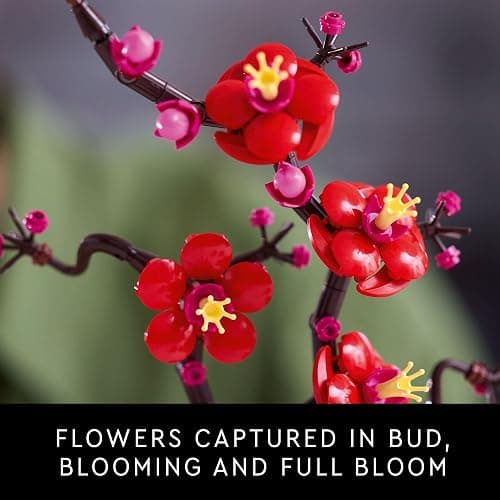 LEGO Botanicals Plum Blossom Building Sets for Adults - Artificial Flower for Dinner Table Centerpiece, Living Room Home Decor, Ages 18+ - DIY Craft Kits - Gift for Birthdays - 10369 thumbnail 4