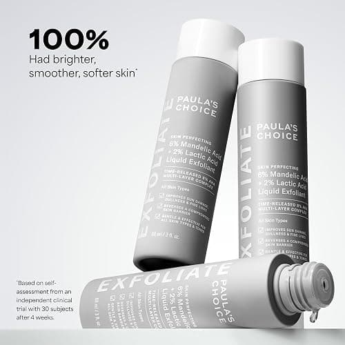 Paula's Choice 6% Mandelic + 2% Lactic Acid Liquid Exfoliant | Gentle AHA Exfoliation for Discoloration, Bumpy Texture & Radiance, for Sensitive Skin, Fragrance-Free thumbnail 5