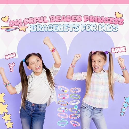 Ecally 100 Pcs Kids Bracelets for Girls Bulk Colorful Beaded Bracelets Little Girls Party Favors Easter Birthday Jewelry Gift for Kids Toddler thumbnail 7