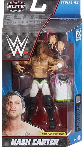 Mattel WWE Elite Collection Action Figure & Accessories, Series #94 Nash Carter 6-inch Collectible with 25 Articulation Points & Swappable Hands - #94 Nash Carter thumbnail 2
