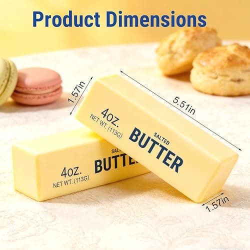 Slow Rebound Cute Butter Squeeze Stress Balls,Slow Rising Dumpling Squishy Butter Squeeze Toy,Nee Butter Squishy Relief Fidget Toys,Slow Rising Squishy Toy Gifts-2Pcs thumbnail 2