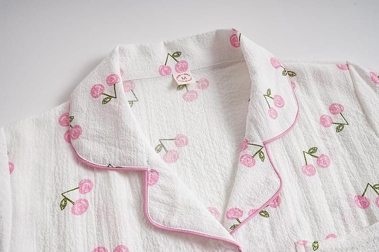 Vopmocld Big Girls Button Down Sleepwear Short Sleeve With Shorts 2PCS Pajama Sets Casual Lapel Loungewear Patterns Printed thumbnail 3