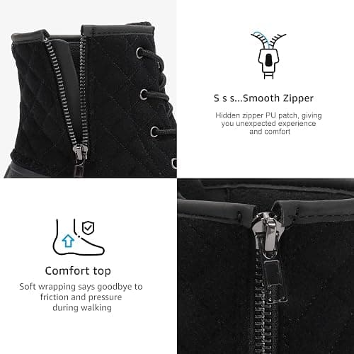 STQ Duck Boots for Women Waterproof Winter Boots Quilted Snow Boots thumbnail 7