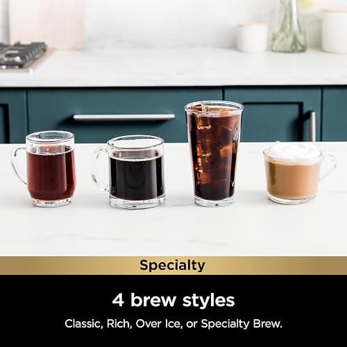 Ninja Pod & Grounds Specialty Single-Serve Coffee Maker, K-Cup Pod Compatible, Brews Grounds, Compact Design, Built-In Milk Frother, 56-oz. Reservoir, 6-oz. Cup to 24-oz. Mug Sizes, Stone, PB051ST thumbnail 6