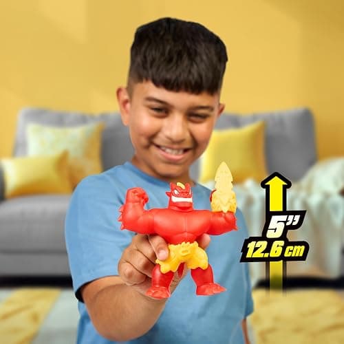 Heroes of Goo Jit Zu Meteor Madness, Stretchy Blazagon Action Figure, with Unique Scrunchy Goo Filling & Meteor Battle Gauntlet, Sensory Toy That Stretch Up to 3X Its Size thumbnail 3
