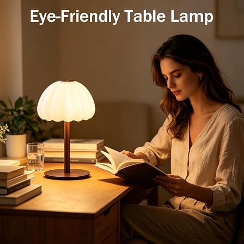 Thlevel Cordless Shower Lamp, IP65 Waterproof Rechargeable Cloud Light, Touch Dimmable Table Lamp with 3000mAh Battery, 4 Modes Color Changing Mood Light for Inside Shower, Bathroom, Bedroom thumbnail 6
