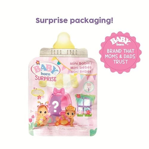 Baby Born Surprise Mini Babies Series 1 3 Pack - Unwrap Surprise Collectible Baby Doll, Butterfly or Mermaid Theme, for Kids Ages 3 and Up thumbnail 4