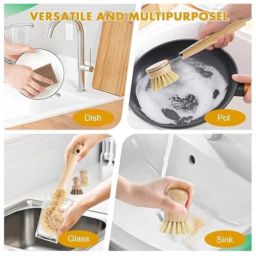 Bamboo dish brush set  thumbnail 5