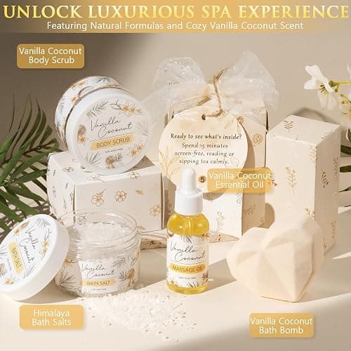 Spa Gifts for Women Teen Girl Gifts Trendy Stuff, Positive Affirmation Cards & Self Care Baskets Preserved Rose Flowers Set, Get Well Easter Birthday Mothers Day Gift for Mom Her Grandma Girls Friend thumbnail 5