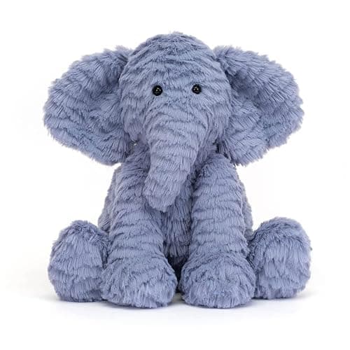 Jellycat Fuddlewuddle Elephant Stuffed Animal, Medium 9 inches - Elephant Plush Toy - Classic Children's Gift thumbnail 5