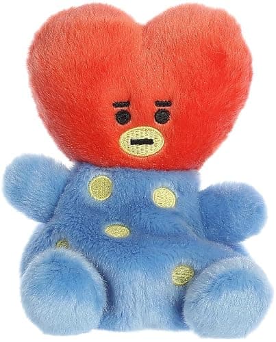Aurora® Lovable BT21 Palm Pals™ TATA Stuffed Animal - Collectible Fun - Delightful Cuteness - Red 5 Inches - Image 1