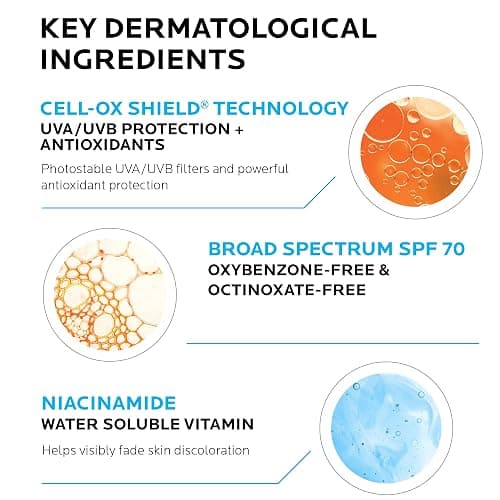 La Roche-Posay Anthelios UV Correct Sunscreen Moisturizer SPF 70, Daily Anti-Aging Face Moisturizer with Niacinamide to Even Skin Tone & Fine Lines, Sun Protection for Sensitive Skin thumbnail 3