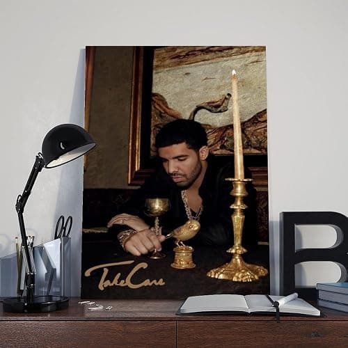 EUNHNXSK Take Care Drake Canvas Poster Wall Art Decor Print Picture Paintings for Living Room Bedroom Decoration Unframe：08x12inch(20x30cm) thumbnail 8