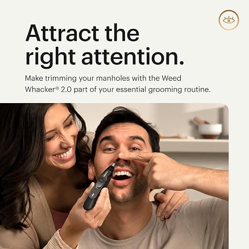 MANSCAPED® The Weed Whacker® 2.0 Electric Nose & Ear Hair Trimmer – 7,000 RPM Precision Tool with Rechargeable Battery, Wet/Dry, Easy to Clean, Improved Stainless Steel Replaceable Blade thumbnail 5