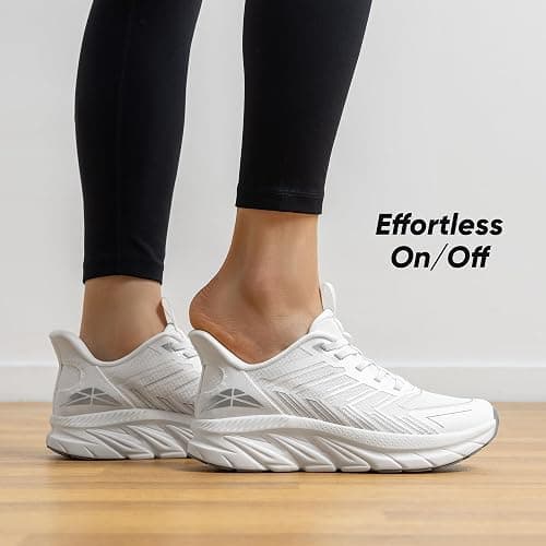 ALLSWIFIT Women's Slip On Walking Shoes Running Comfortable Tennis Breathable Non Slip Athletic Gym Workout Cross Training Fashion Sneakers thumbnail 2