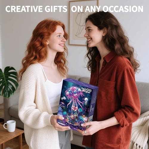 youeefy Enchanted Jellyfish Building Kit with Halloween & Christmas Festive Vibes, 526 Pcs Underwater Creature Building Blocks Set (presale) thumbnail 7