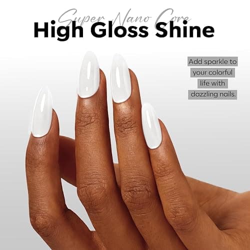 modelones Milky White Gel Nail Polish Natural Color | Translucent Jelly Soak Off LED Clear Coat Soap Nails Art White French Gel Polish15 ML thumbnail 5