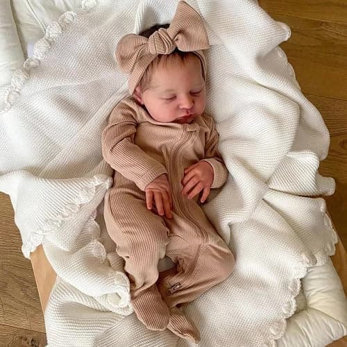 Zero Pam Reborn Baby Dolls-20 in Silicone Baby Doll, 3D Painted Skin Cloth Body Real Life Newborn Babies, Silicone Reborn Dolls with Accessories thumbnail 6