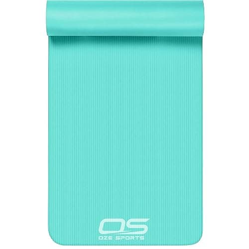 OZE SPORTS Yoga Mat, NBR Foam, Extra Thick, Non-Slip, High Density, Large, for Pilates, Gymnastics, HiiT and Fitness, with Free Carry Strap thumbnail 8