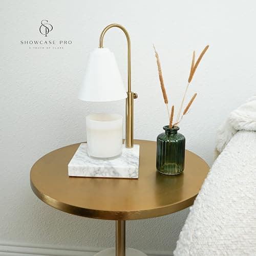 Candle Warmer Lamp with Adjustable Height & Dimmable Function, Scented Wax Melter, Birthday, Mother’s Day, Housewarming Gifts, Spring & Easter Decorations for Home, Bedroom, Living Room, Office, White thumbnail 4