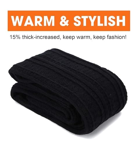 Women Thigh High Socks Extra Long Cotton Knit Warm Thick Tall Long Boot Stockings Leg Warmers thumbnail 5