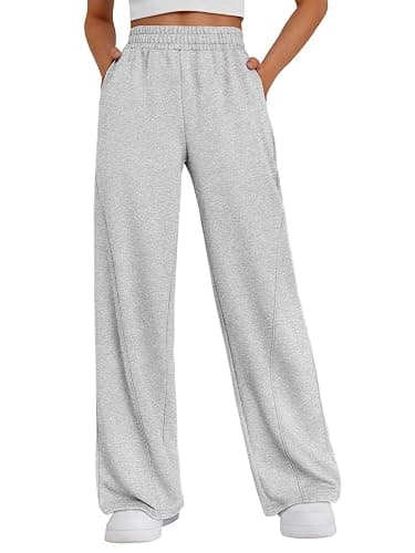 Trendy Queen Women's Wide Leg Sweatpants Baggy Y2K High Waisted Joggers Fall Fashion Clothes with Pockets 2025 - Image 1