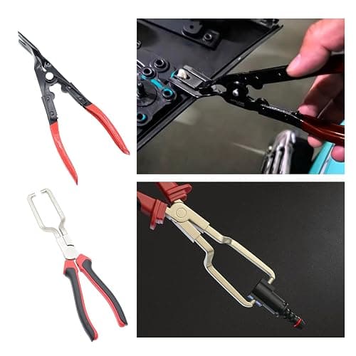 Yuesstloo 16 Pcs Hose Clamp Pliers Set, Hose Clamp Removal and Installation Tool with Long Flexible Plier & Electrical Disconnect Pliers for Automotive Coolant Radiator Heater, Water Hoses, Fuel Lines thumbnail 8