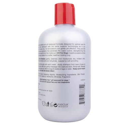 CHI for Dogs Oatmeal Dog Shampoo, Gentle Formula, 16 Fl Oz Bottle | Oatmeal formula, soothing gentle wash, dry itchy skin and dander, puppies and adult dogs thumbnail 7