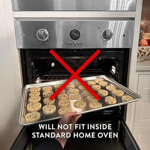 Nordic Ware Aluminum Full Size Sheet Pan 26 x 18 inches for commercial oven use, Full Sheet, 2-Pack (For Commercial Oven Use., Not for standard home ovens) thumbnail 4