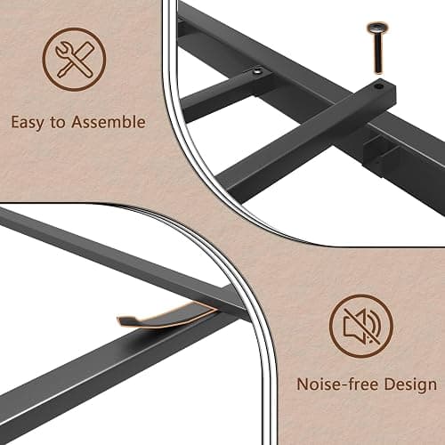 Queen Bed Frame with 4 Storage Drawers, Adjustable Wavy Headboard, White | PU Upholstered Princess Platform Bed with RGB LED Lights and Charging Station, Metal Slats Support, No Box Spring Needed thumbnail 9