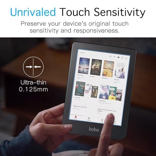 MoKo 2-Pack Screen Protector for Kobo Clara Colour 6" 2024/Kobo Clara BW 6" 2024/Kobo Clara 2E 6" 2022, Anti-Glare Premium PET Protective Film Full-Coverage Matte Screen Protector thumbnail 6