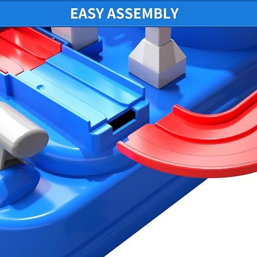 TEMI Kids Race Track Toys with 3 Mini Cars - Puzzle Rail Car Adventure Playset for 3-7 Year Old Boys and Girls thumbnail 5