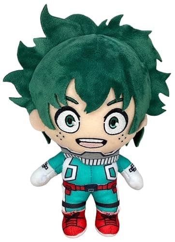 GE Animation My Hero Academia GE-52235 Izuku Midoriya Hero Costume Plush Toys, Multicolored, 8" - Image 1
