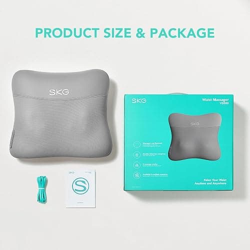 SKG Cordless Back Massager for Pain Relief Deep Tissue 4D Back and Neck Massager with Dual Sided Heat Christmas Gifts for Men and Women Dad Mom Grandpa thumbnail 5