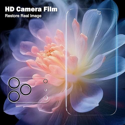 PEHAEL 3+3Pack for iPhone 17 Pro Max Privacy Screen Protector with Camera Lens Protector Full Coverage Anti-Spy Tempered Glass Film 9H Hardness Easy Installation Bubble Free [6.9 inch] thumbnail 5