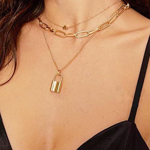 NEWITIN 69 Pieces Gold Jewelry Set for Women Fashion Costume Jewelry Gold Plated Necklace Bracelet Earrings Set for Women thumbnail 5