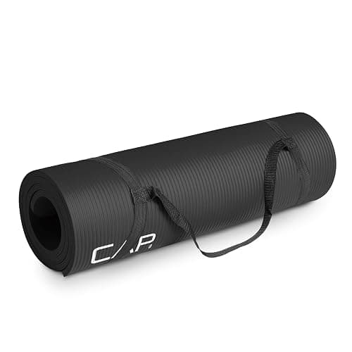 CAP Barbell 1/2-Inch High Density Exercise Yoga Mat with Strap | Multiple Options - Image 1