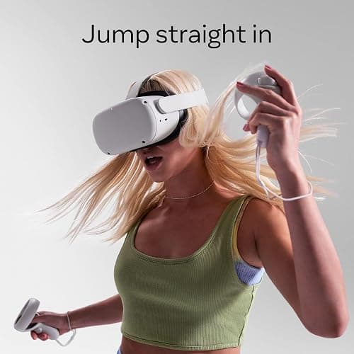 Meta Quest 2 128GB - Advanced All-in-One Virtual Reality Headset (Renewed) thumbnail 6