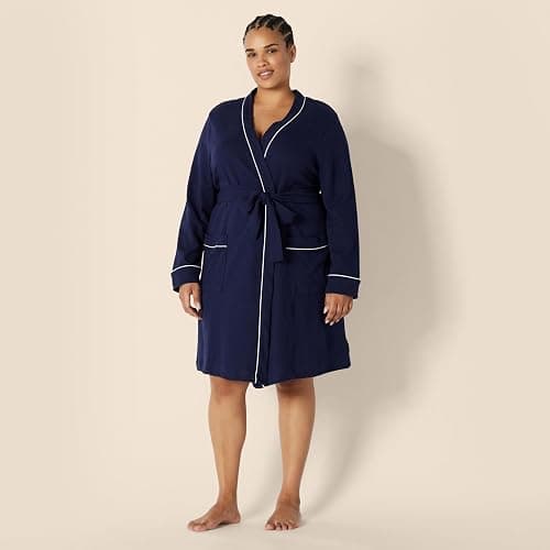 Amazon Essentials Women's Lightweight Waffle Mid-Length Robe (Available in Plus Size) thumbnail 6