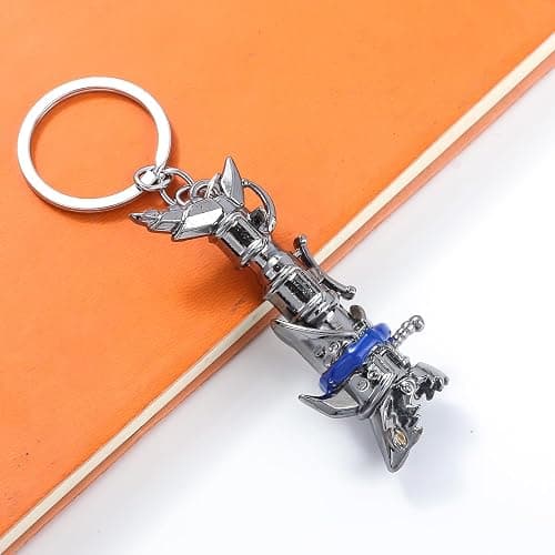 SONGCHANGJEWELRY Cyberpunk Rock Lolita Cool Weapon Keychain - Horror Excitement Anime Movie Merchandise - Shark Rocket Launcher Designs thumbnail 8