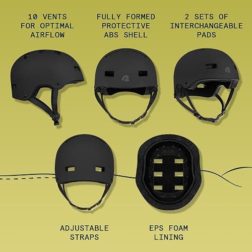 Retrospec Dakota Adult Bike Helmet for Men & Women - Multi-Sport Protection with ABS Shell, EPS Foam, 10 Vents & Removable Washable Padding for BMX, Skating, Scooter and Skate - Helmets for Adults thumbnail 2