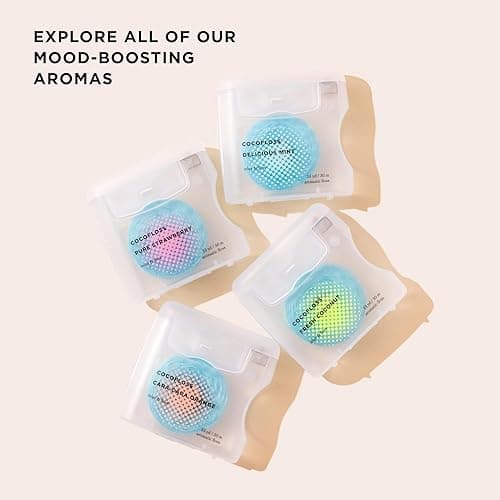 Cocofloss Woven Dental Floss, Dentist-Designed Oral Care, Mint, Waxed, Expanding, Vegan, Kid-Friendly String Floss with Coconut Oil, 3 Spools (33 yd Each) thumbnail 9