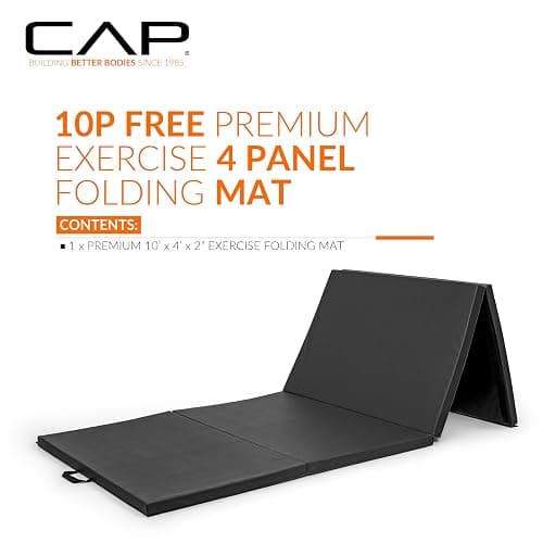 CAP Barbell All Purpose Folding Anti Tear Exercise Training Aerobic Fitness Gym & Gymnastics Balance Mat | Multiple colors thumbnail 2