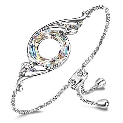Kate Lynn ♥ Rise From the Ashes Phoenix Bracelet Made with Crystals from Austria, Adjustable Slider Bracelet for Women, Packaged with Jewelry Box, Birthday Gift for Women, Symbol of Luck and Renewal - Image 1
