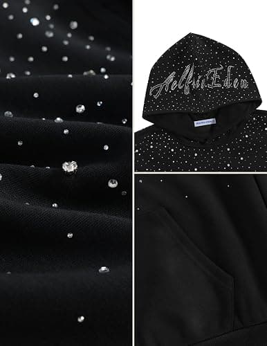 Aelfric Eden Rhinestone Hoodies Men Women Diamond Hooded Sweatshirt Fashion Luxury Casual Streetwear Unisex Hoodie Pullover thumbnail 5