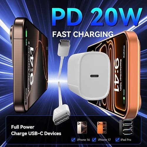Phone 17 16 15 Pro Charger Fast Charging, 20W USB C Fast Charger Block with 12FT Long Type C Chargers Fast Charging Cable Cord for Phone 17/17 Pro/17 Pro Max/Air/16 Pro Max/16 Pro/15Pro Max/Pro, S24 thumbnail 6
