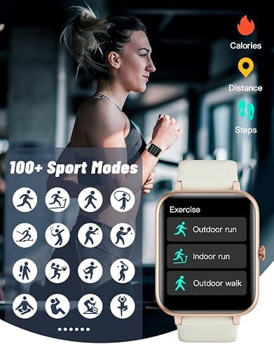 GRV Smart Watch Answer Dial Call,Fitness Watch with Heart Rate Monitor,Step Counter,Sleep Tracker,Sports Fitness Tracker Watch Pedometer Call SMS Notification Smart Watches for Women Men thumbnail 3