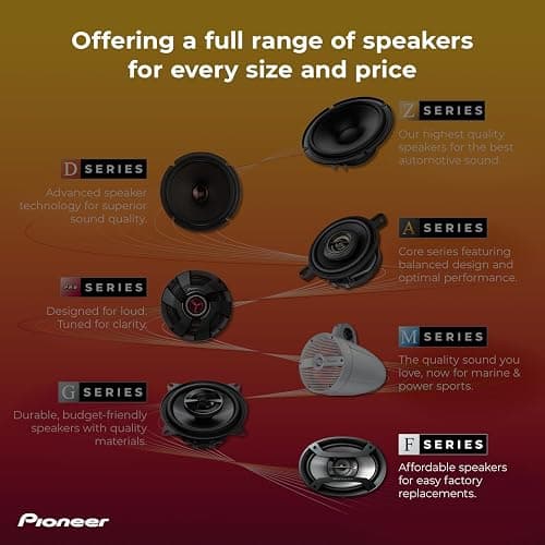 PIONEER F-Series TS-F1634R 6.5” 2-Way Speakers (Pair) – 200W Max, Balanced Sound + Smooth Treble, Great Stock Replacement, High-Efficiency Speaker Designed for OEM Power thumbnail 7